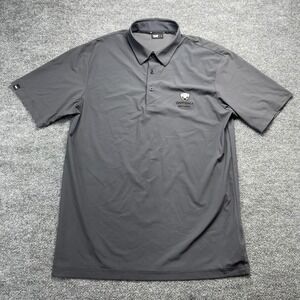 PXG Scottsdale National Golf Polo Shirt Mens Small Gray Short Sleeve Performance
